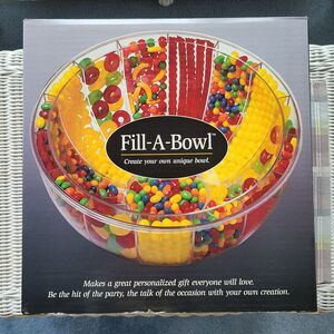 Vintage Fill-A-Bowl Clear Acrylic Party Centerpiece - Create A Unique Design